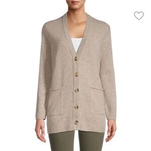 Women’s Madewell Donegal Merino Wool Beige Tan Cardigan size XS